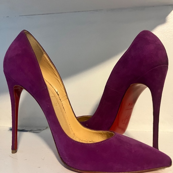 Authentic Christian Louboutin maroon heels - Picture 2 of 4